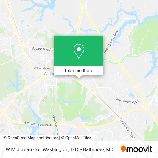 W M Jordan Co. map