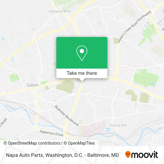 Napa Auto Parts map