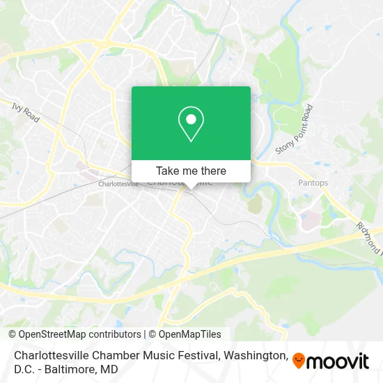 Charlottesville Chamber Music Festival map