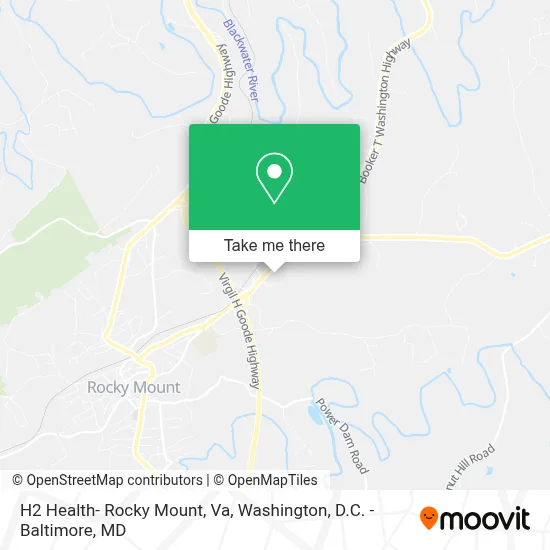 H2 Health- Rocky Mount, Va map