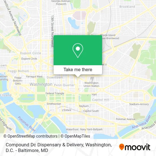 Compound Dc Dispensary & Delivery map