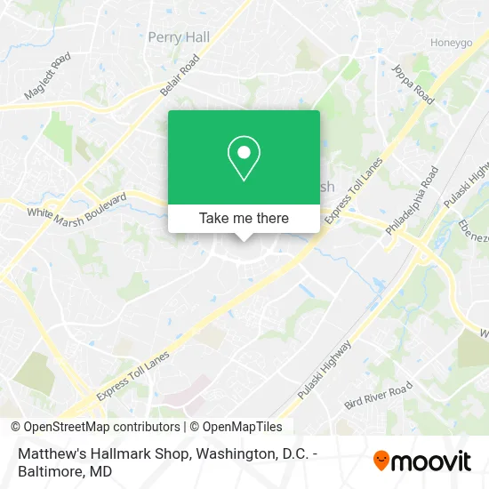 Matthew's Hallmark Shop map