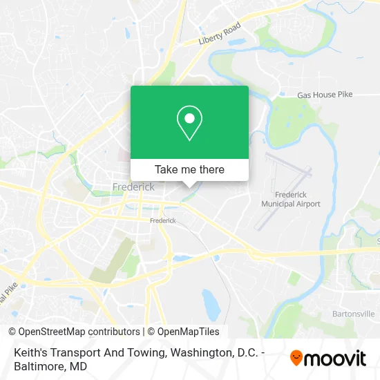 Keith's Transport And Towing map