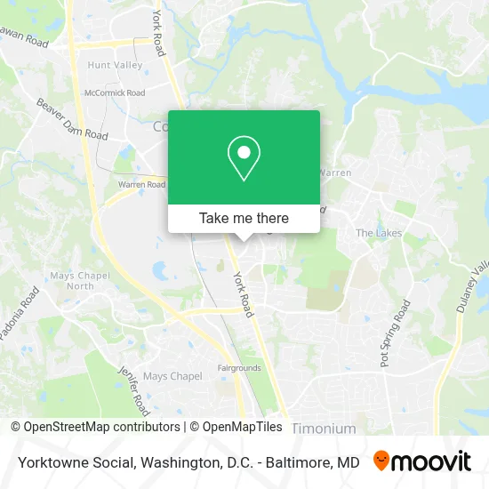 Yorktowne Social map