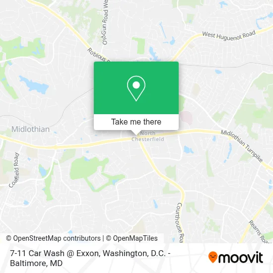 7-11 Car Wash @ Exxon map