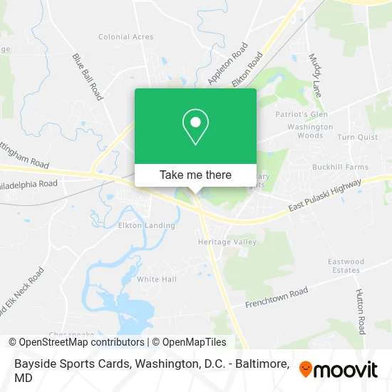 Bayside Sports Cards map