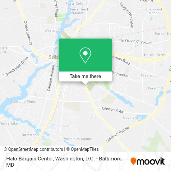 Halo Bargain Center map