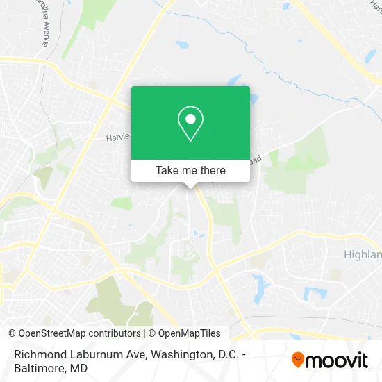 Richmond Laburnum Ave map