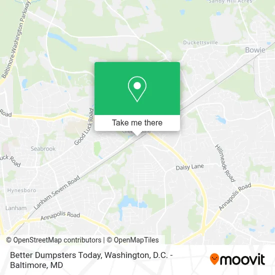Better Dumpsters Today map