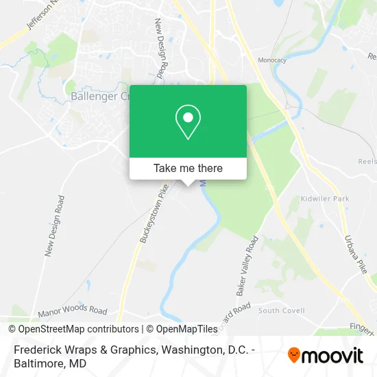 Frederick Wraps & Graphics map