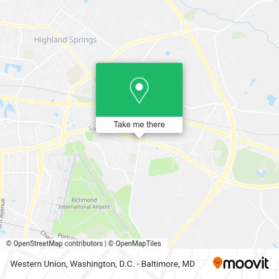 Western Union map