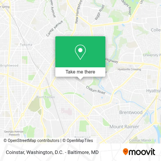Coinstar map