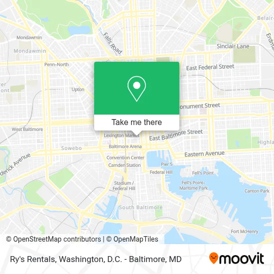 Ry's Rentals map