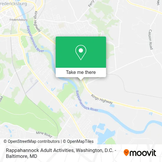 Rappahannock Adult Activities map