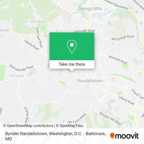 Byrider Randallstown map