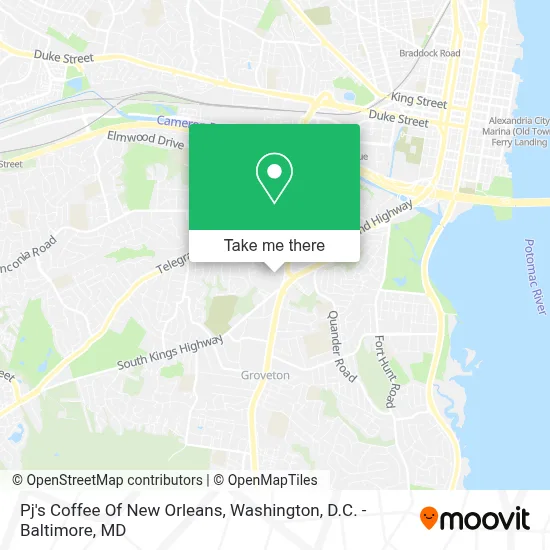Pj's Coffee Of New Orleans map