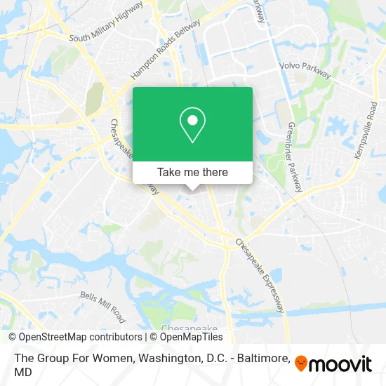 The Group For Women map