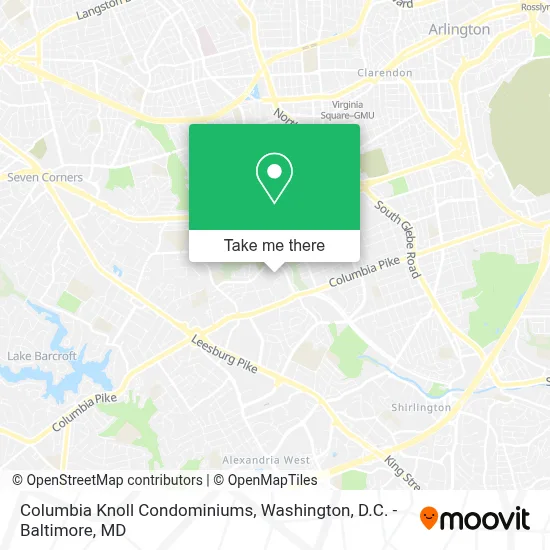 Columbia Knoll Condominiums map