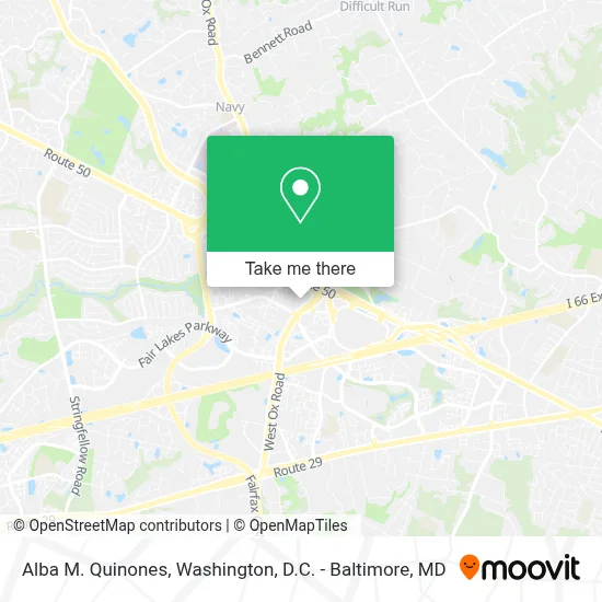Alba M. Quinones map