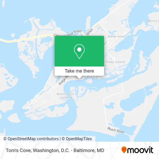 Tom's Cove map