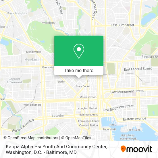 Kappa Alpha Psi Youth And Community Center map