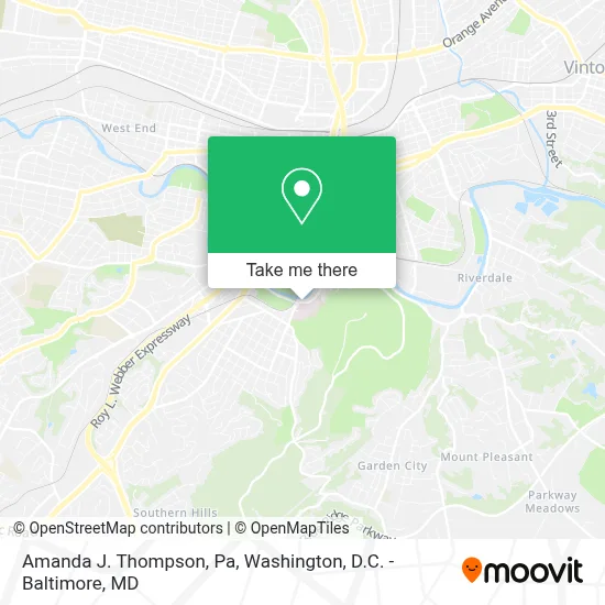 Amanda J. Thompson, Pa map