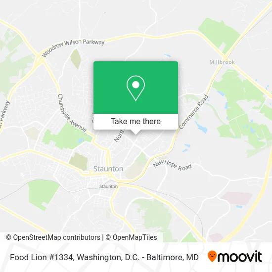 Food Lion #1334 map
