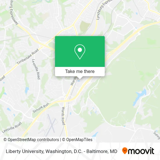 Liberty University map