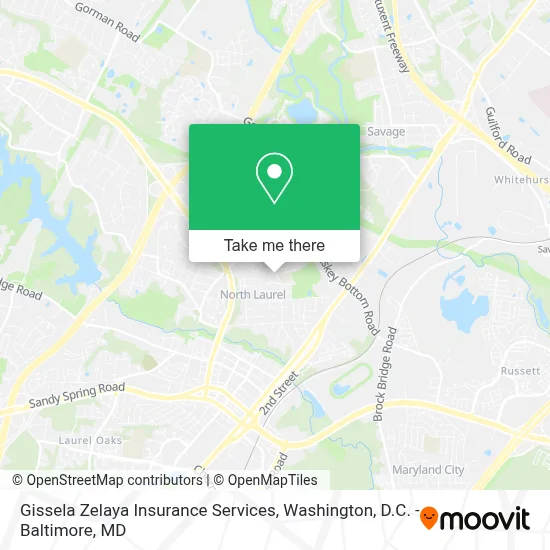 Gissela Zelaya Insurance Services map