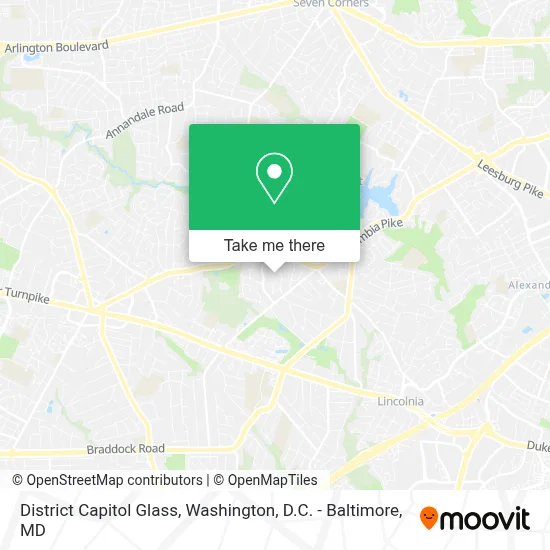 District Capitol Glass map