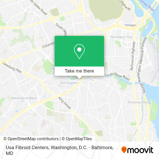 Usa Fibroid Centers map