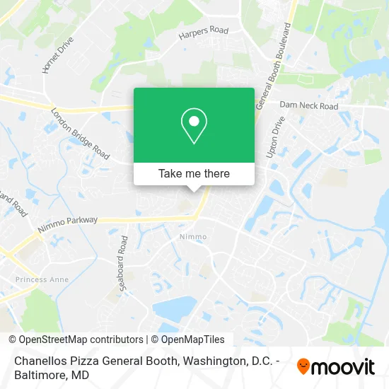 Chanellos Pizza General Booth map