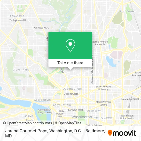 Jarabe Gourmet Pops map