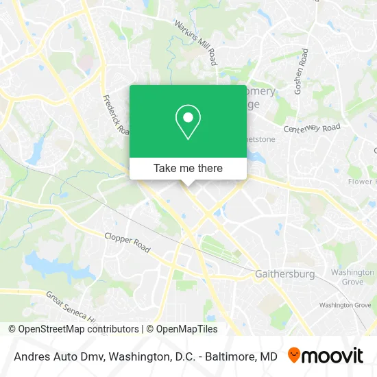 Andres Auto Dmv map