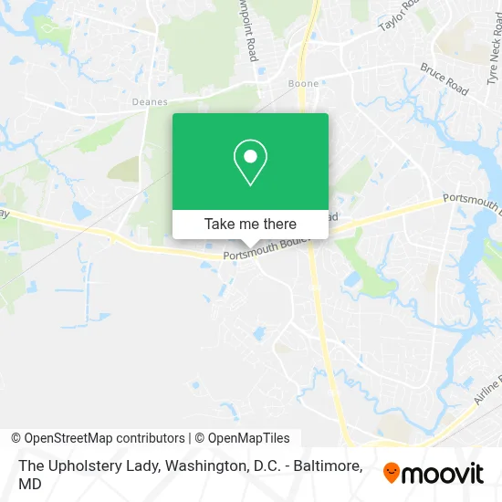 The Upholstery Lady map