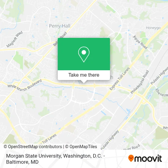Morgan State University map