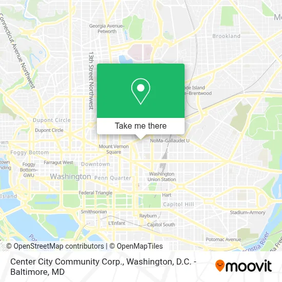 Center City Community Corp. map