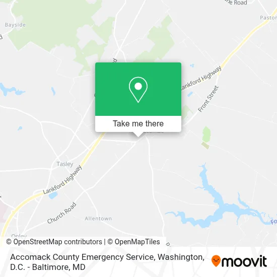 Accomack County Emergency Service map