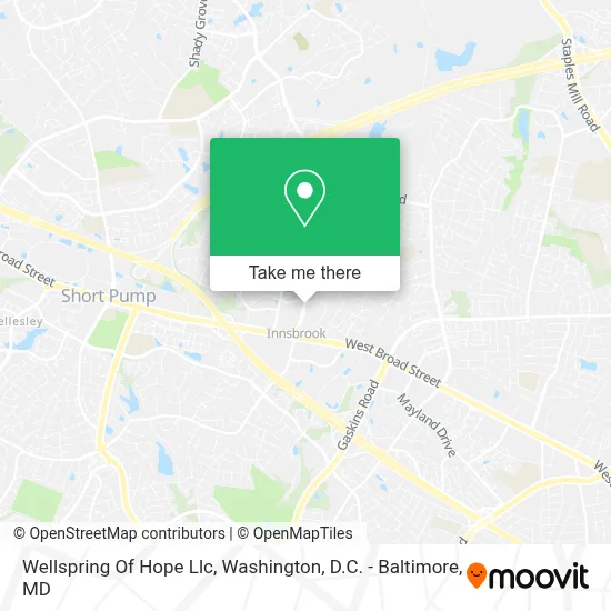Wellspring Of Hope Llc map