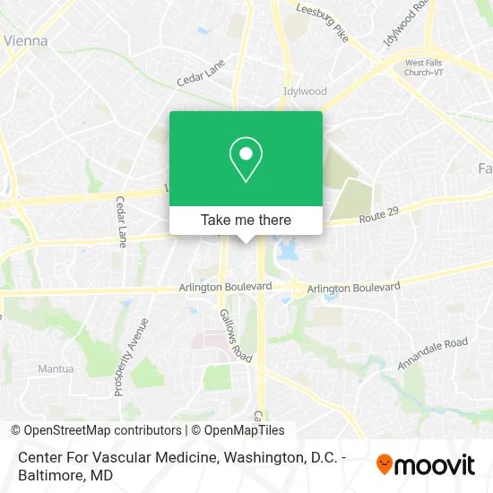 Center For Vascular Medicine map