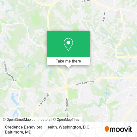 Credence Behavioral Health map