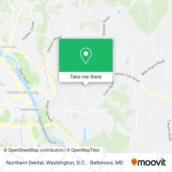 Northern Dental map