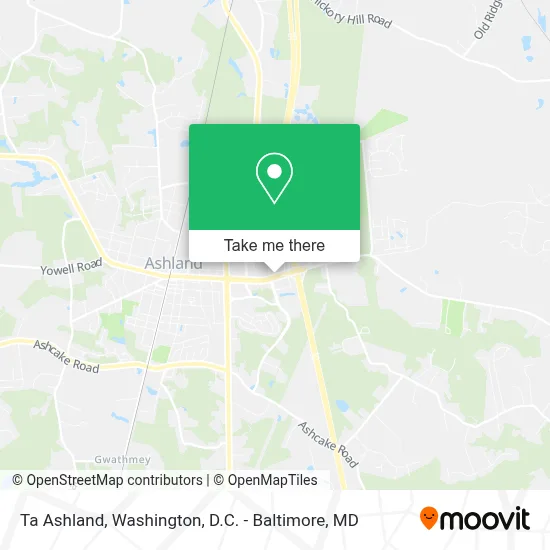 Ta Ashland map