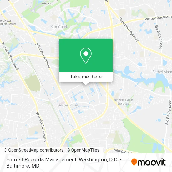 Entrust Records Management map