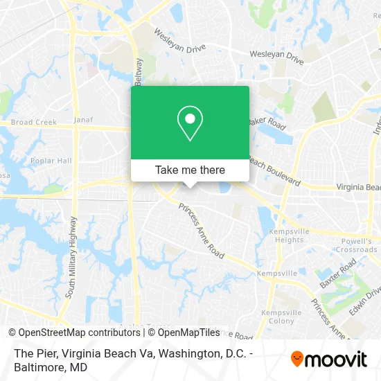 The Pier, Virginia Beach Va map