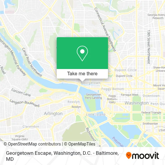 Georgetown Escape map