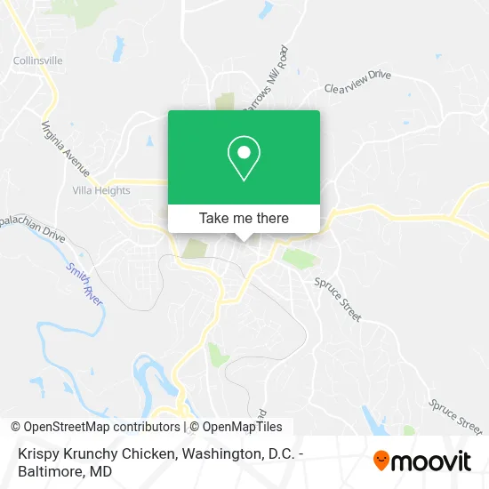 Krispy Krunchy Chicken map