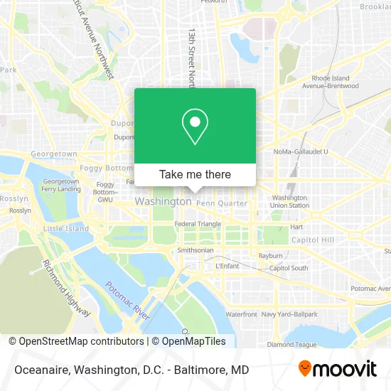 Oceanaire map