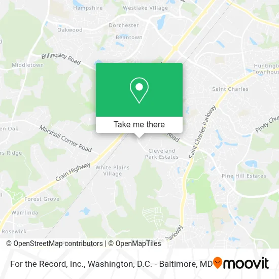 For the Record, Inc. map
