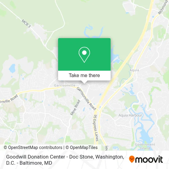 Goodwill Donation Center - Doc Stone map